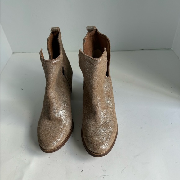 Diba True Womens Later On Metallic Cowboy Casual Ankle Boots Size 6 - Picture 2 of 12